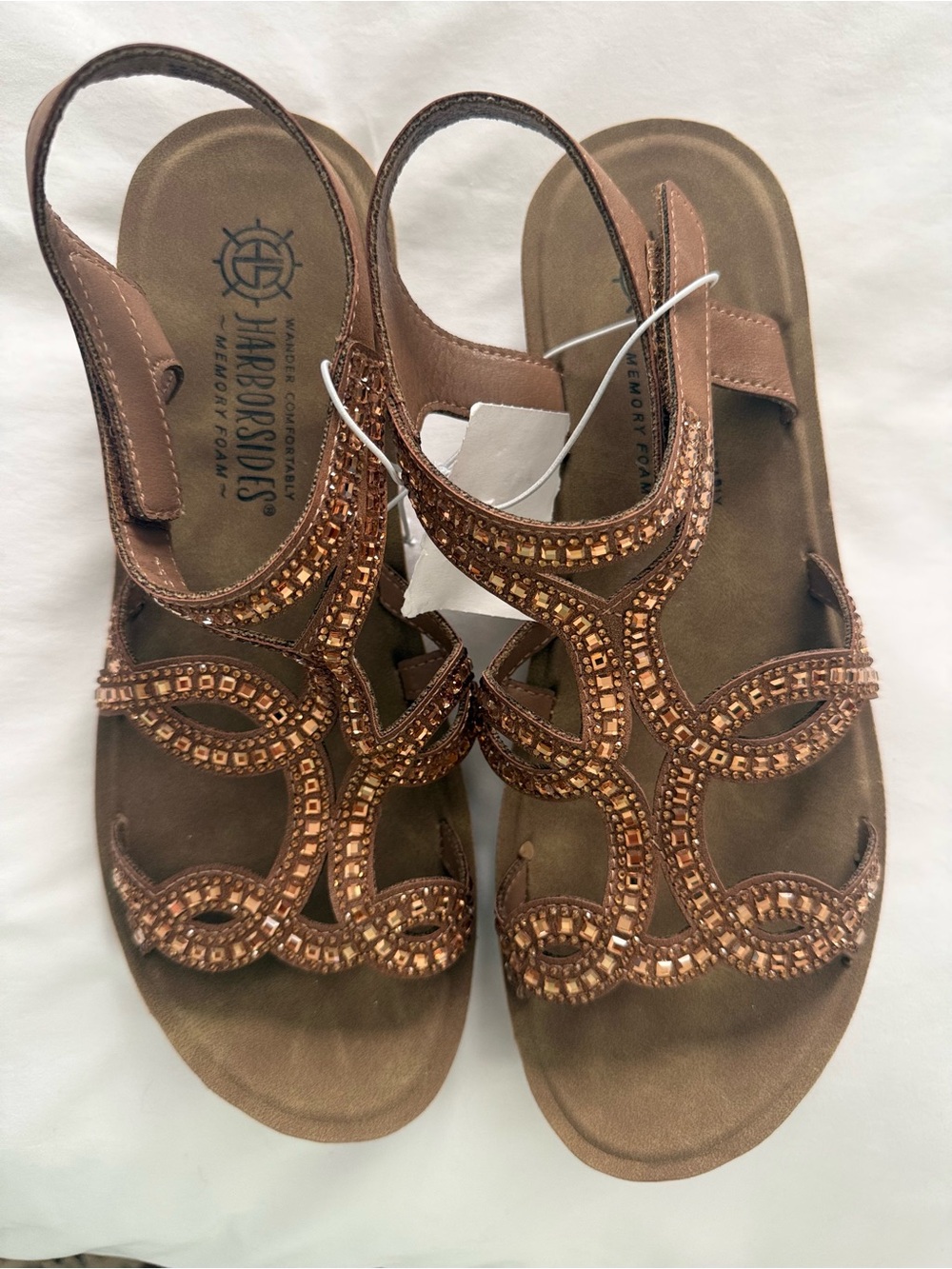 Hush Puppies Women's Copper Beaded Slingback Sandals